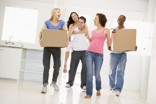 Movers preparing a local home move in Coombe