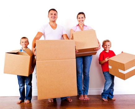 Packing and loading items into a van for a Coombe move