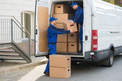 Local van service helping with a flat move near Coombe
