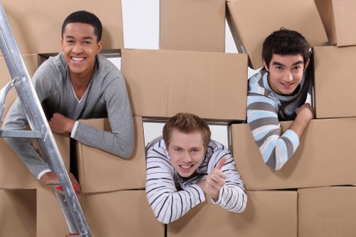 Local removals van transporting furniture in Coombe