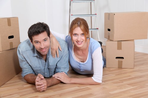 Careful packing and lifting support for a Coombe house removal