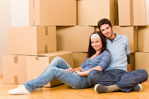 Packing and furniture protection used during a Coombe move