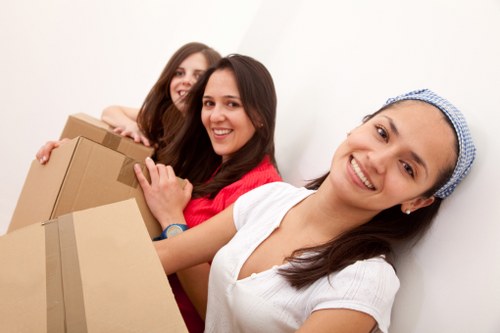 Careful packing and loading for a local move in Coombe