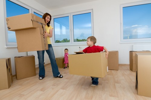 Flat removal service in Coombe with careful handling on stairs