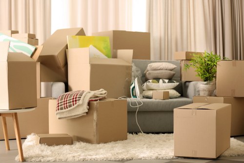 Local movers handling furniture carefully for a Coombe residential relocation